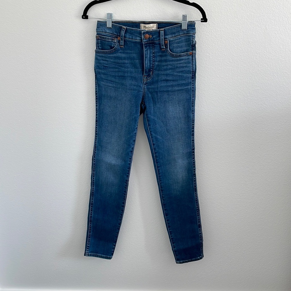 Madewell 10” High Rise Skinny Medium Blue Wash